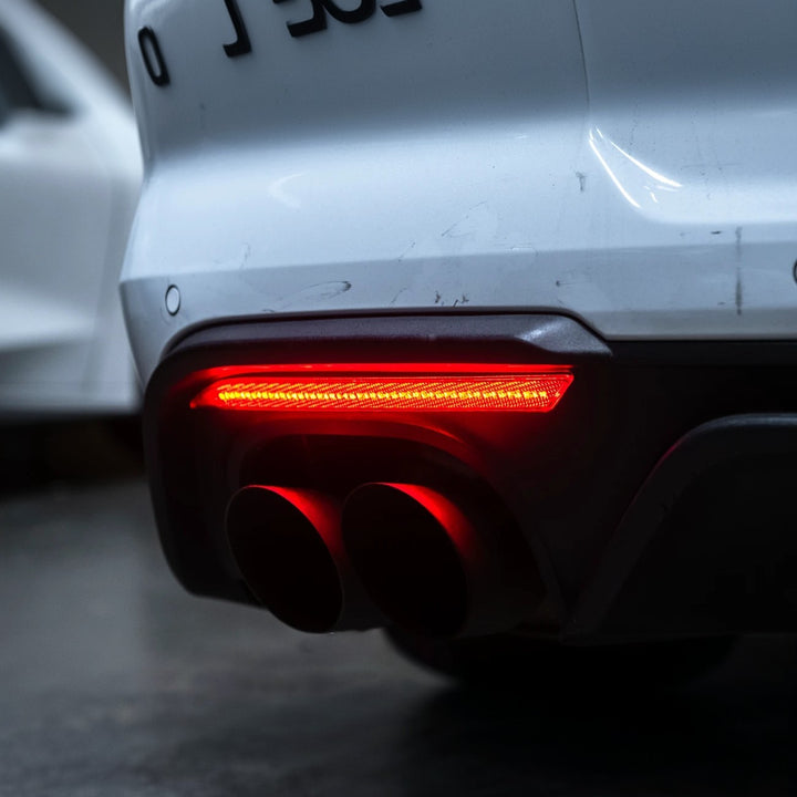 2018-23 Ford Mustang S550 | Rear Bumper Red LED Reflector Light Set