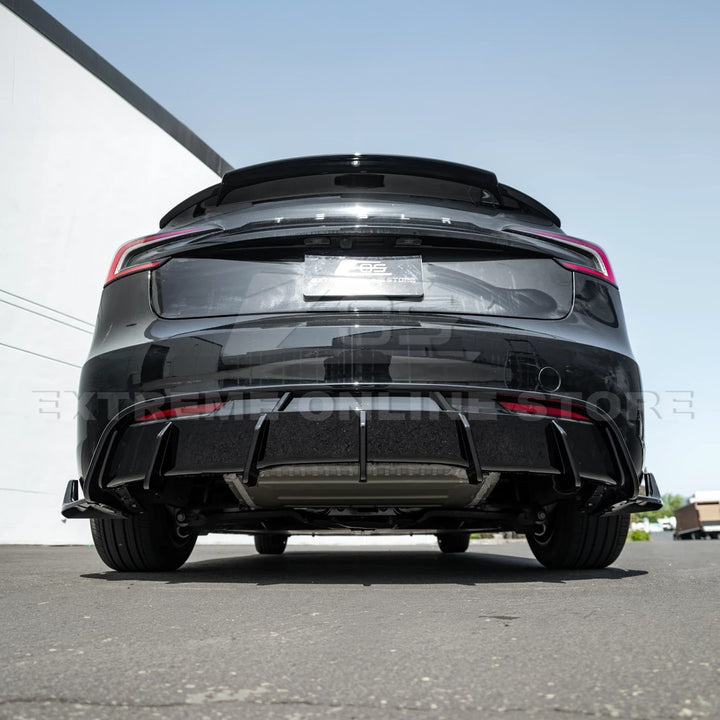 2024-Up Tesla Model 3 Performance Style Rear Bumper Diffuser Lip
