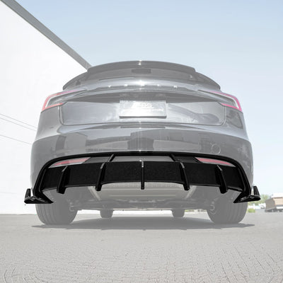 2024-Up Tesla Model 3 Rear Bumper Diffuser Lip