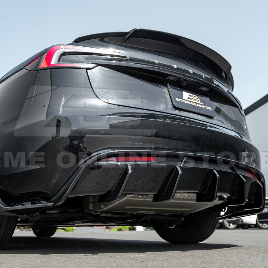 2024-Up Tesla Model 3 Performance Style Rear Bumper Diffuser Lip