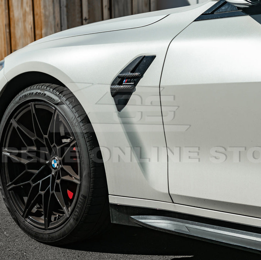 2021-Up BMW G82 G83 M4 Factory Replacement CARBON FIBER Side Fender Vent Covers