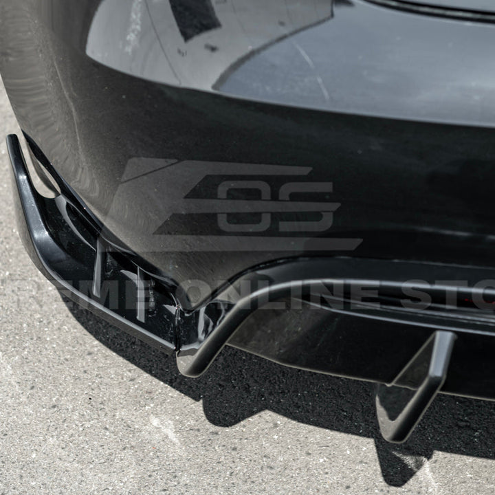 2024-Up Tesla Model 3 Performance Style Rear Bumper Diffuser Lip