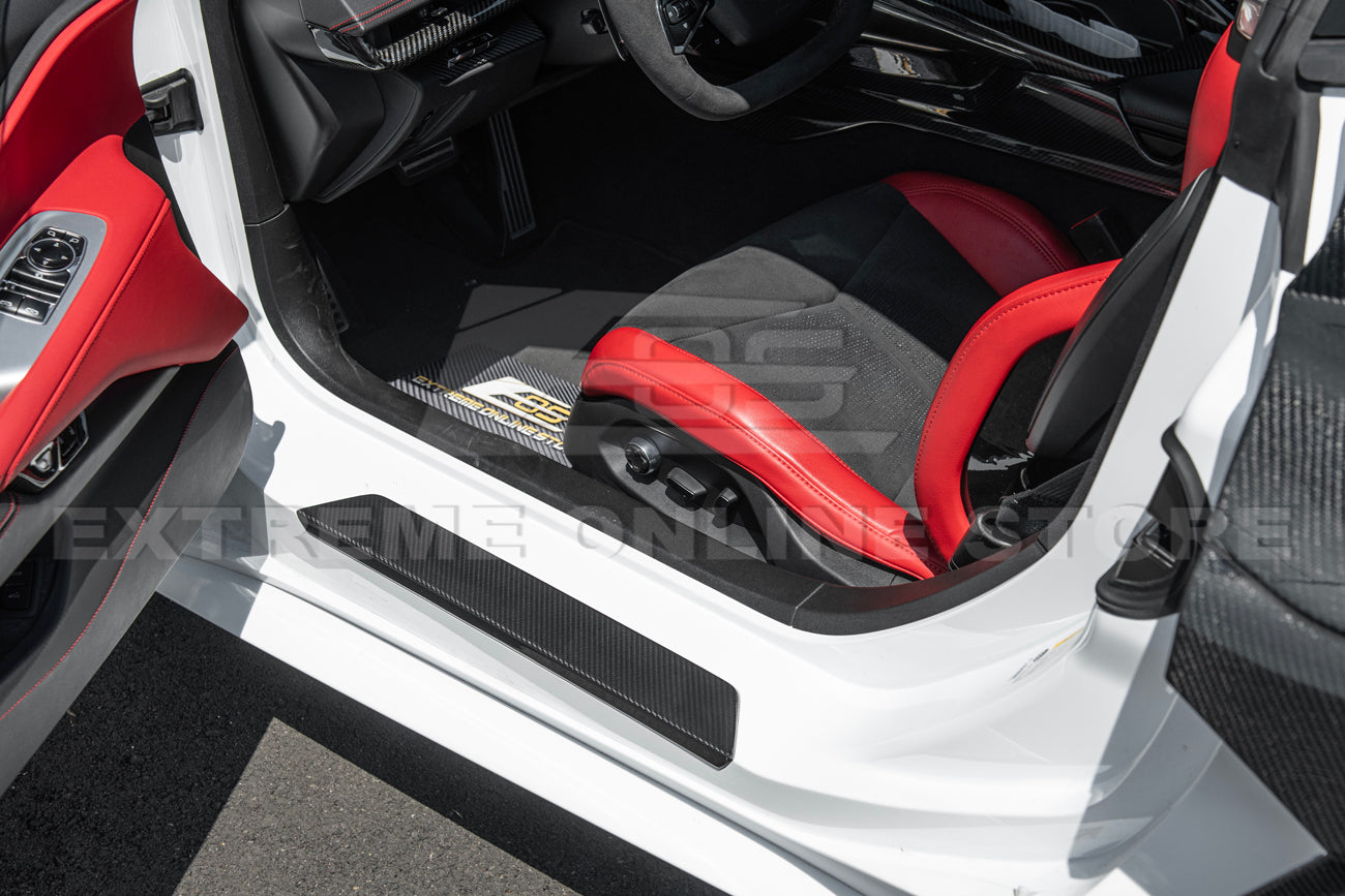 Corvette C8 Side Door Sill Plate Strip Covers