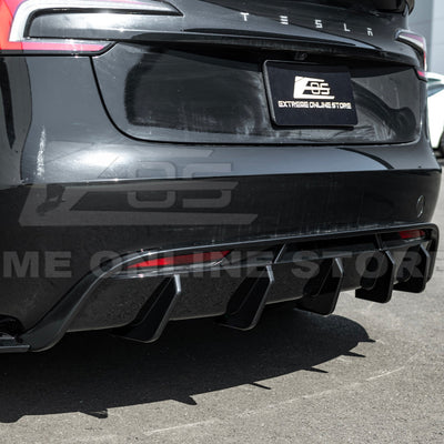 2024-Up Tesla Model 3 Rear Bumper Diffuser Lip