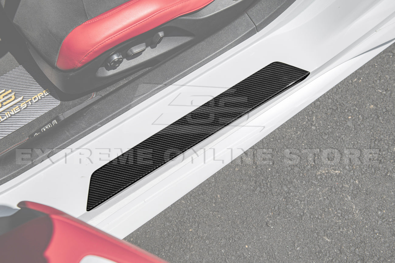 Corvette C8 Side Door Sill Plate Strip Covers