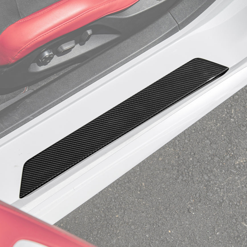 Corvette C8 Side Door Sill Plate Strip Covers