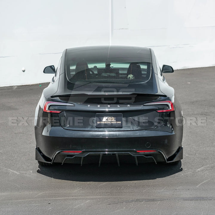 2024-Up Tesla Model 3 Track Style Rear Bumper Diffuser Lip