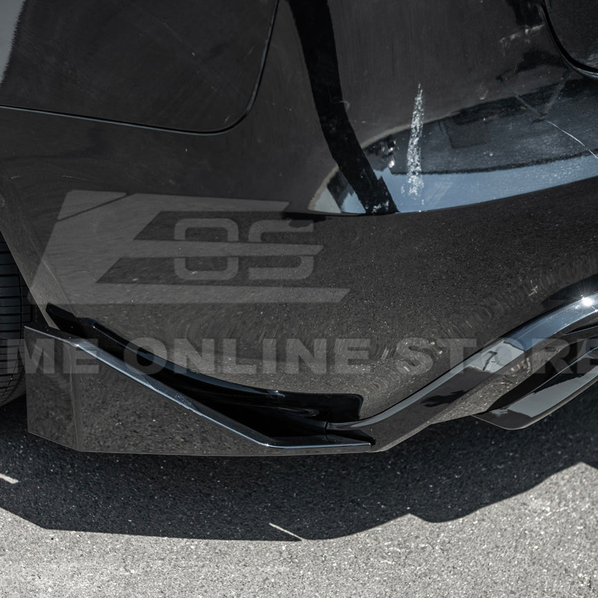 2024-Up Tesla Model 3 Track Style Rear Bumper Diffuser Lip