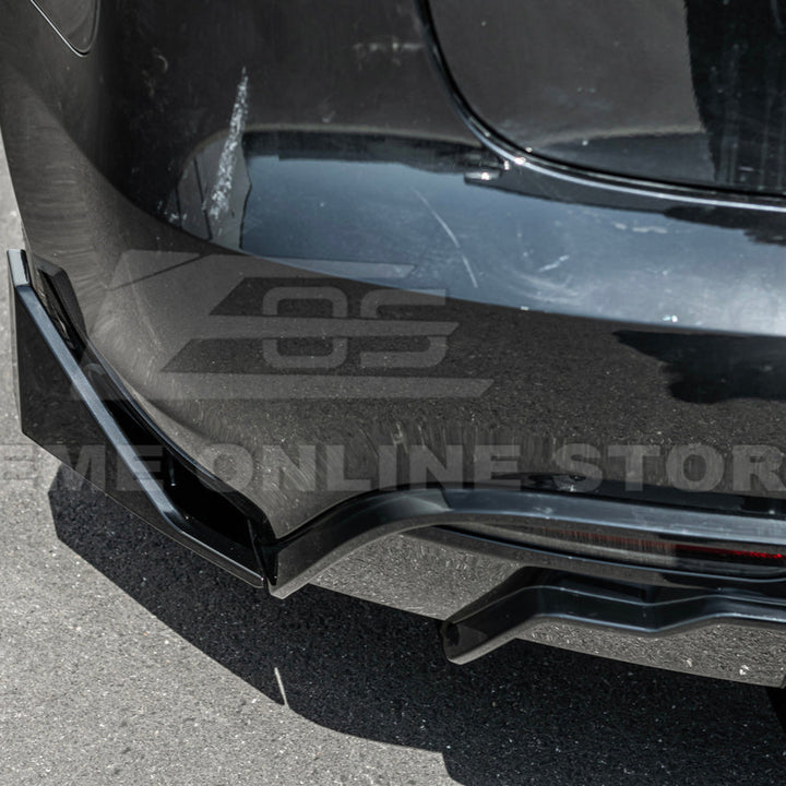 2024-Up Tesla Model 3 Track Style Rear Bumper Diffuser Lip