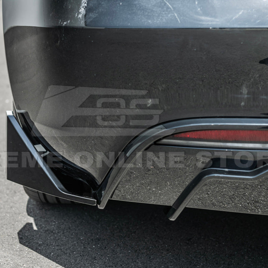 2024-Up Tesla Model 3 Track Style Rear Bumper Diffuser Lip