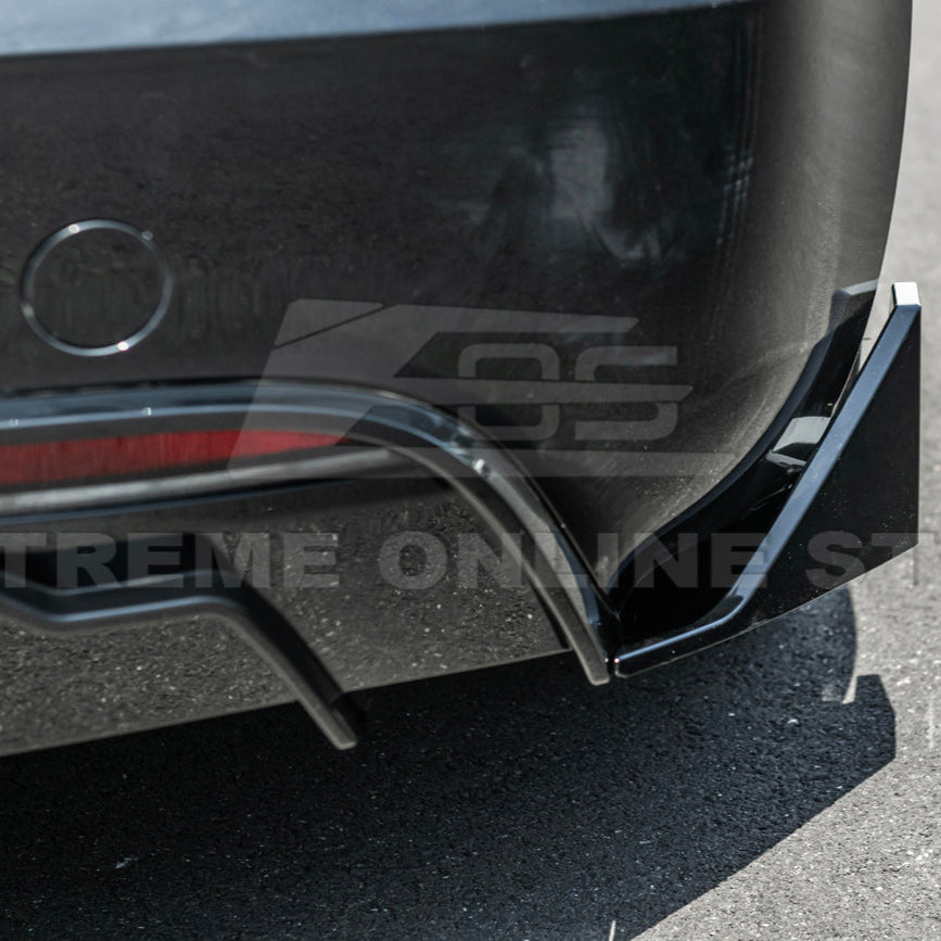 2024-Up Tesla Model 3 Track Style Rear Bumper Diffuser Lip