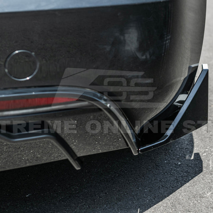 2024-Up Tesla Model 3 Track Style Rear Bumper Diffuser Lip