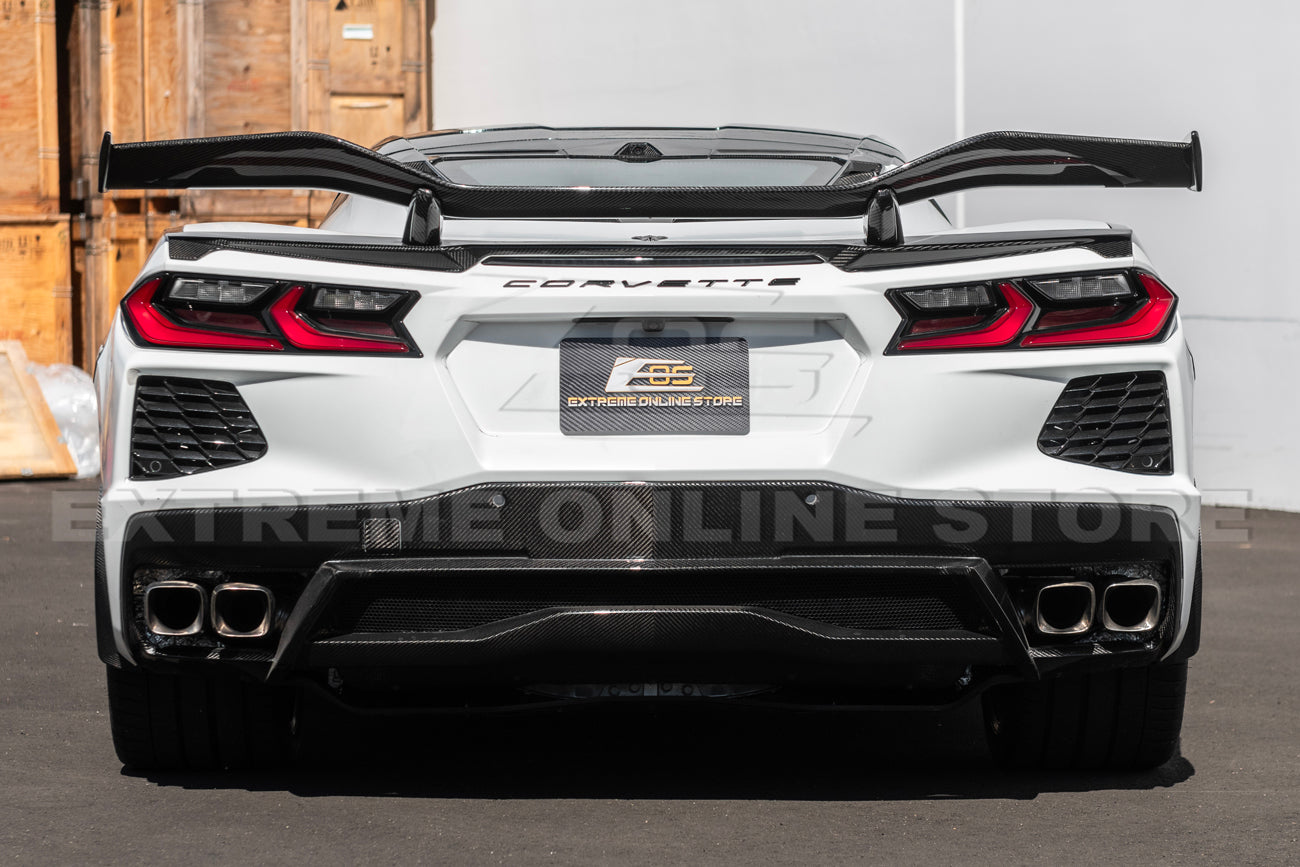 Corvette C8 Z06 Conversion Rear High Wing Spoiler | EOS