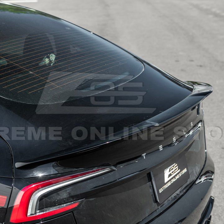 2024-Up Tesla Model 3 Track Style Rear Trunk Wing Spoiler