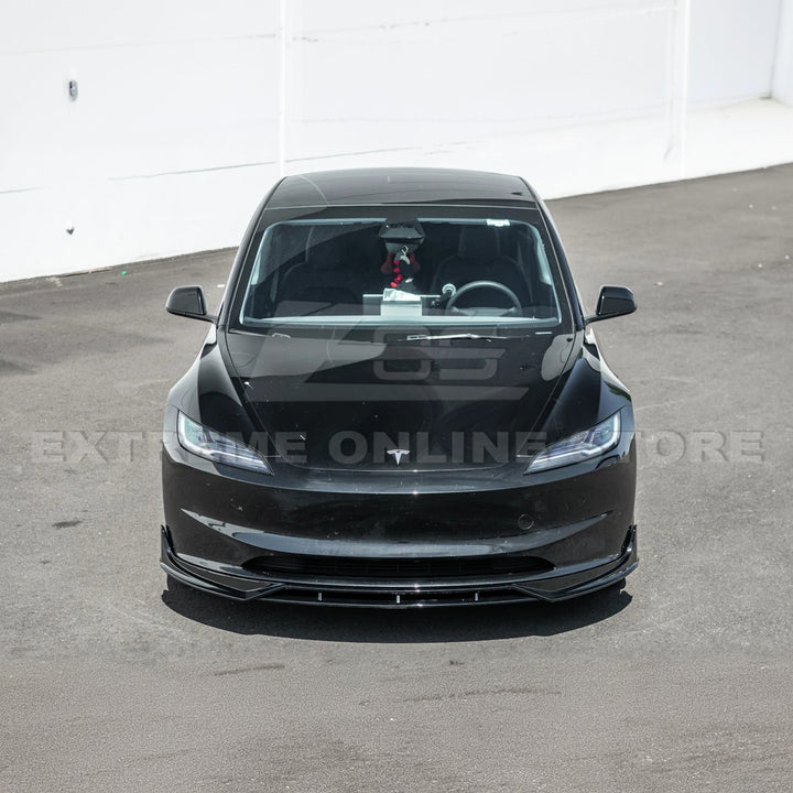 2024-Up Tesla Model 3 Track Style Front Lip Splitter