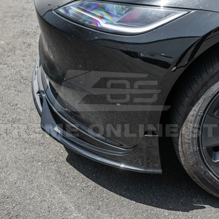 2024-Up Tesla Model 3 Track Style Front Lip Splitter