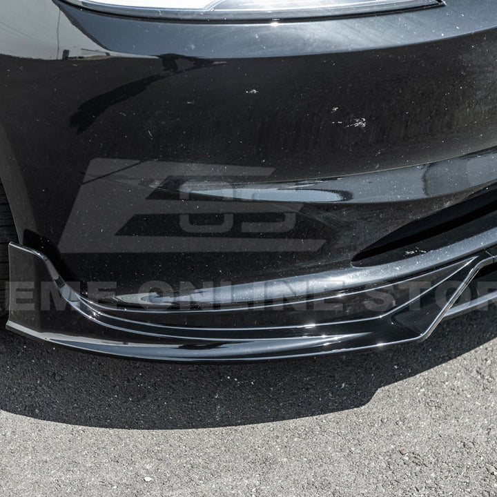 2024-Up Tesla Model 3 Track Style Front Lip Splitter