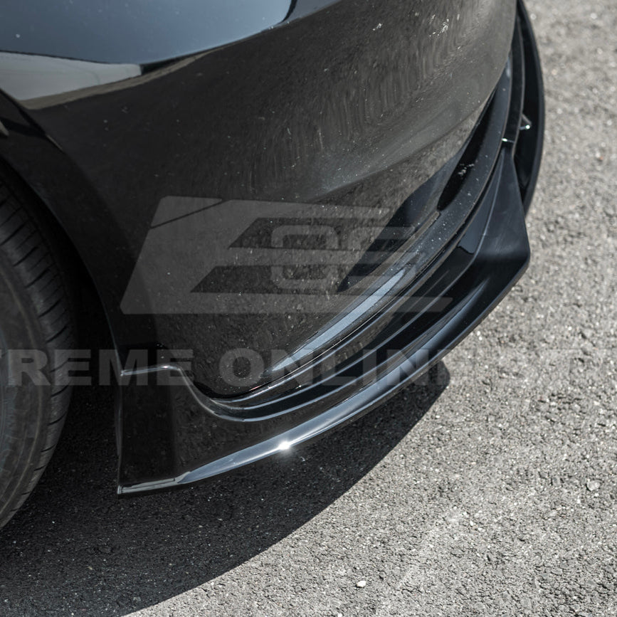 2024-Up Tesla Model 3 Track Style Front Lip Splitter
