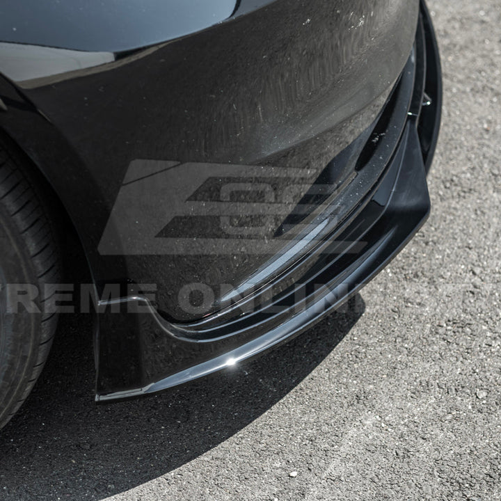 2024-Up Tesla Model 3 Track Style Front Lip Splitter