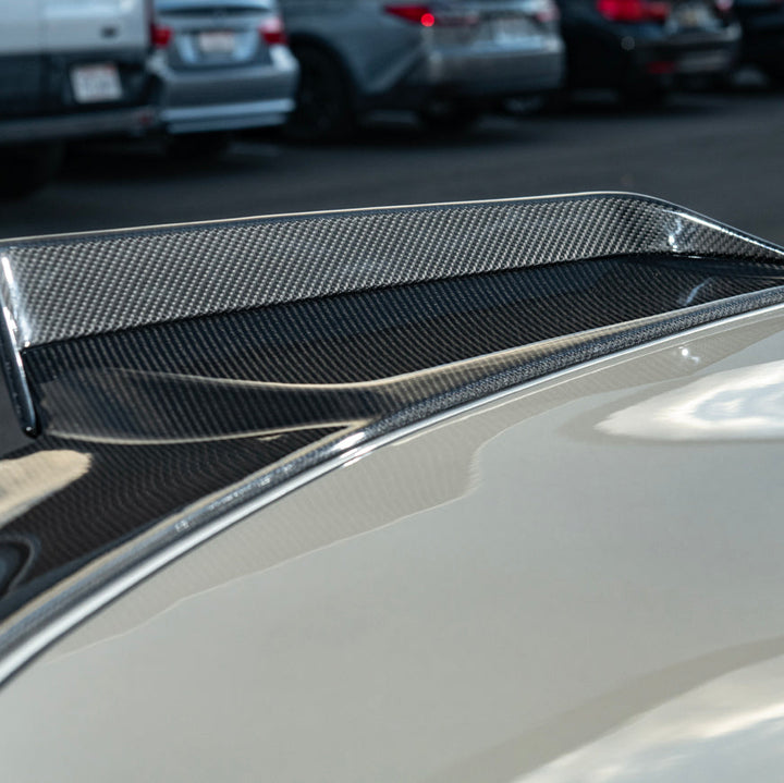 Corvette C8 Z06 DRY CARBON FIBER 1.5" Extended Rear Wing Wickerbill Winglets