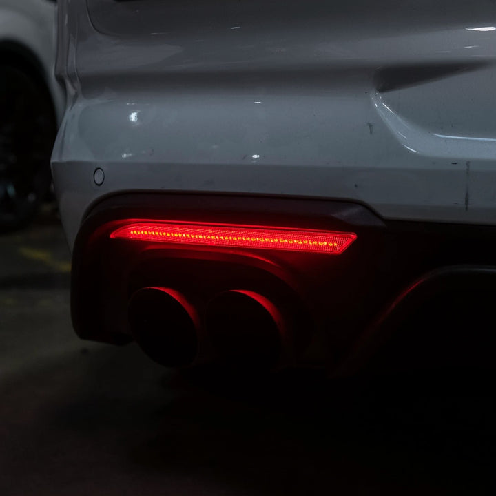 2018-23 Ford Mustang S550 | Rear Bumper Red LED Reflector Light Set