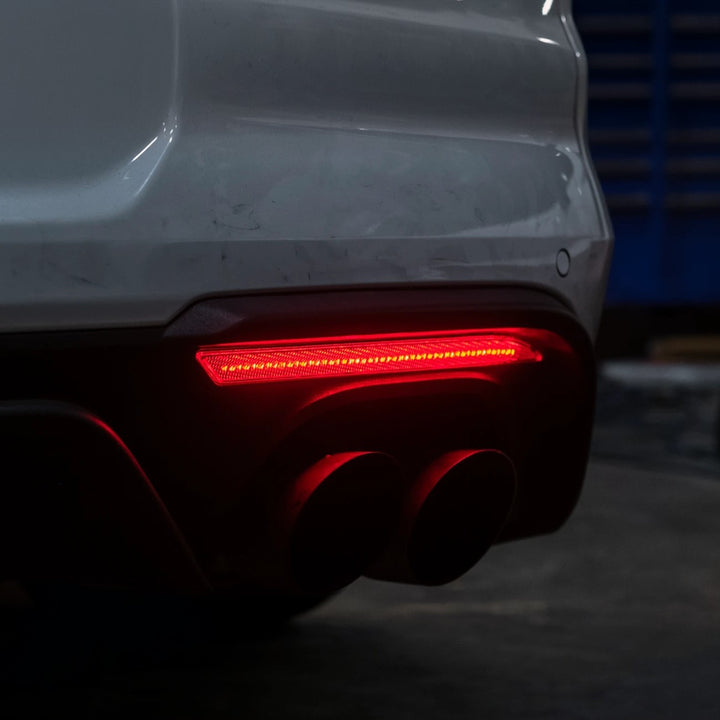 2018-23 Ford Mustang S550 | Rear Bumper Red LED Reflector Light Set