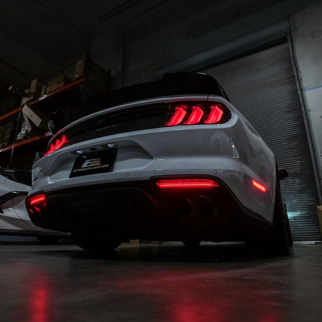 2018-23 Ford Mustang S550 | Rear Bumper Red LED Reflector Light Set
