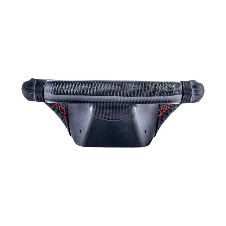 2006-13 Corvette C6 CARBON FIBER Perforated Leather Red Stripe Steering Wheel