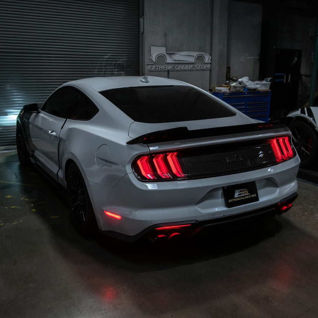 2018-23 Ford Mustang S550 | Rear Bumper Red LED Reflector Light Set