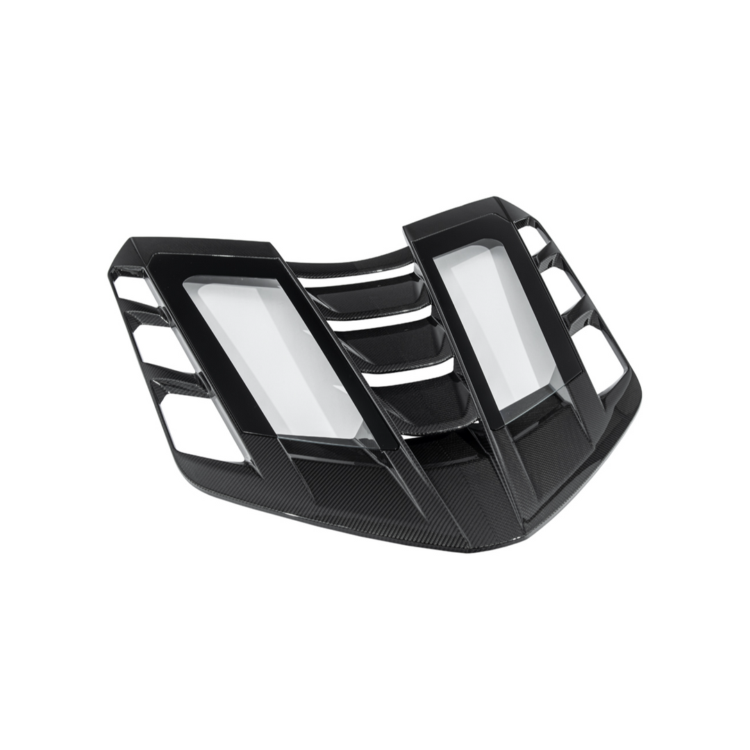 2020-Present Corvette C8 Coupe | C8 ZR1 Style Dry Carbon Fiber Rear Hatch Louver