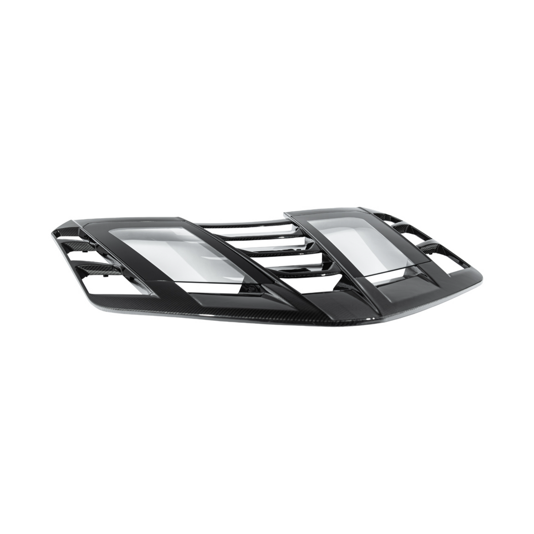 2020-Present Corvette C8 Coupe | C8 ZR1 Style Dry Carbon Fiber Rear Hatch Louver