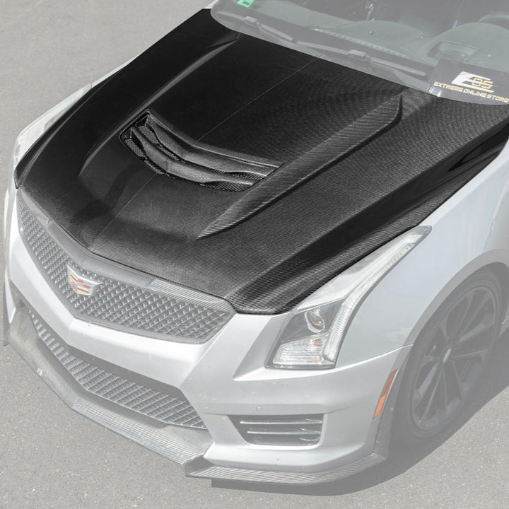 2016-19 Cadillac ATS-V Front Bumper Hood Vented Cover