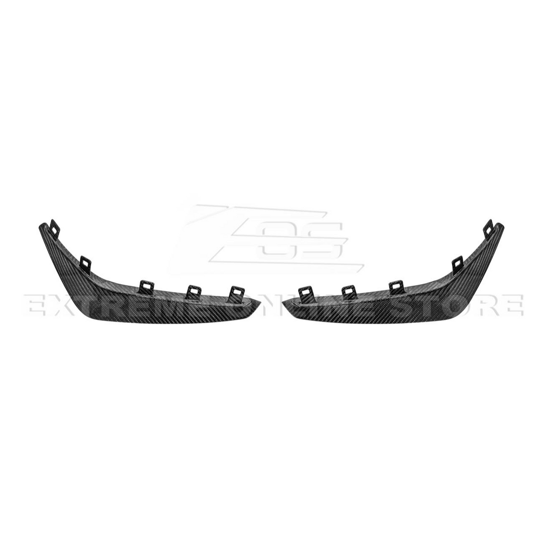 2020-Up Cadillac CT4-V Blackwing Front Lip Splitter &amp; Carnards