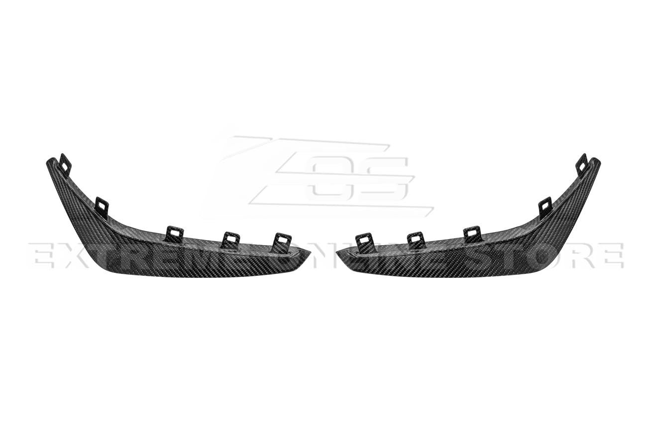 2020-Up Cadillac CT4-V Blackwing Front Lip Splitter & Carnards