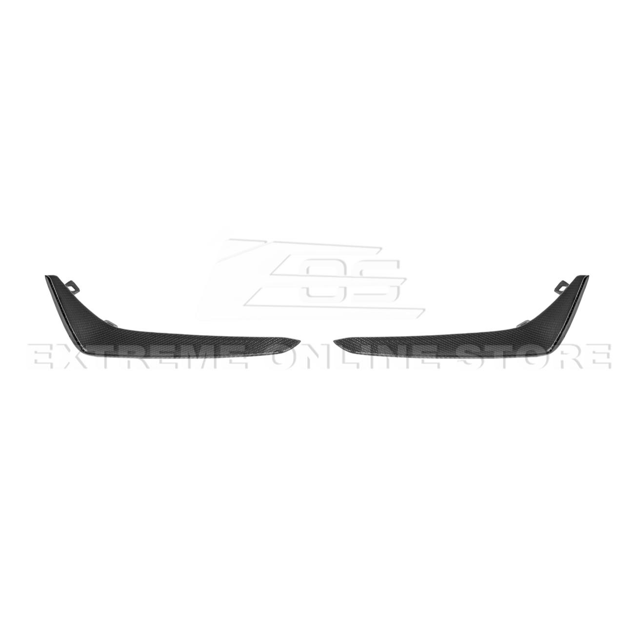 2020-Up Cadillac CT4-V Blackwing Front Lip Splitter & Carnards