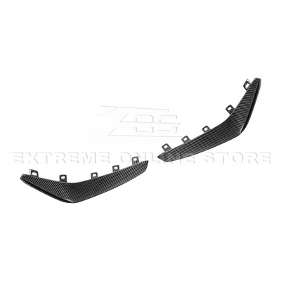 2020-Up Cadillac CT4-V Blackwing Front Lip Splitter & Carnards