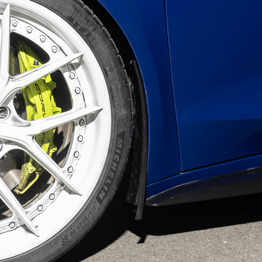 Corvette C8 Z06 XL Extended V2 Style Front Mud Flaps Guard