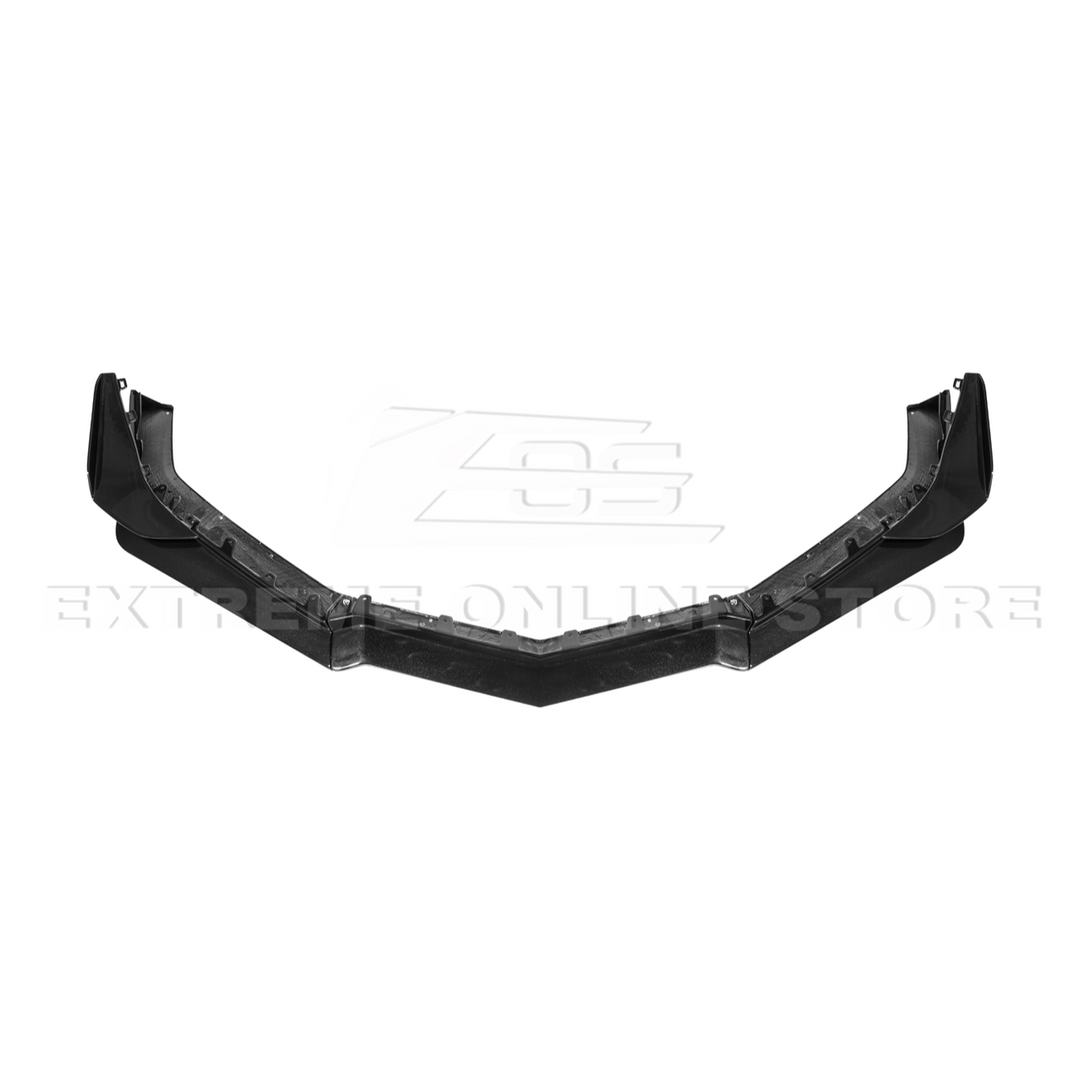 Corvette C8 Z06 / E-Ray DRY CARBON FIBER Front Splitter &amp; Canards [Z07 Extended Package]