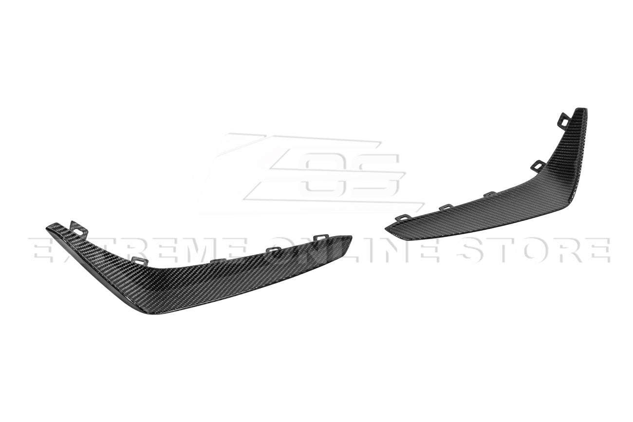 2020-Up Cadillac CT4-V Blackwing Front Lip Splitter Winglets & Side Skirts