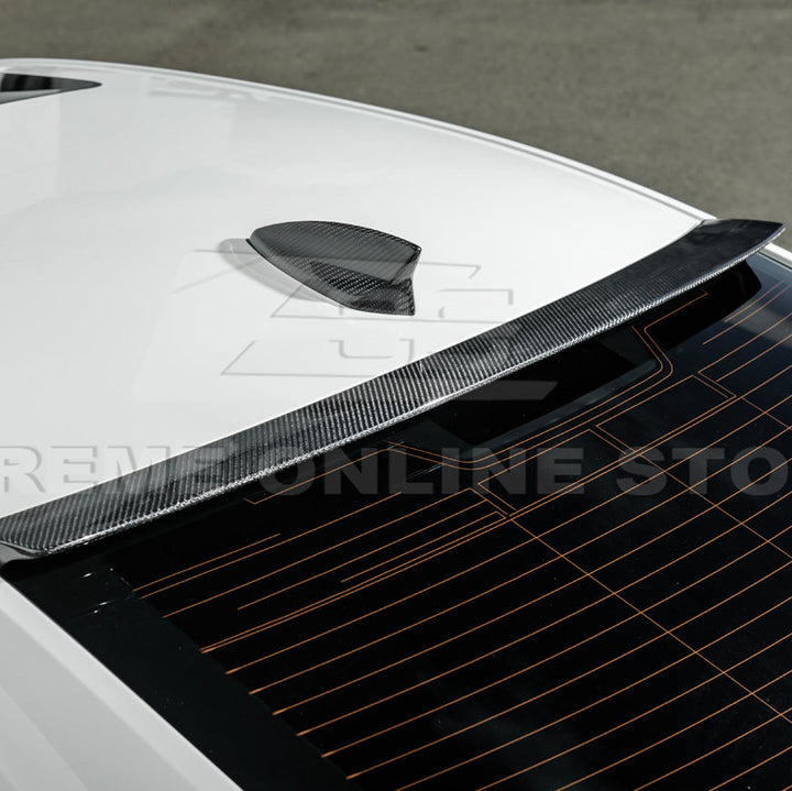 2020-Up Cadillac CT4 CT4-V | Carbon Fiber Rear Roof Top Window Spoiler Kit