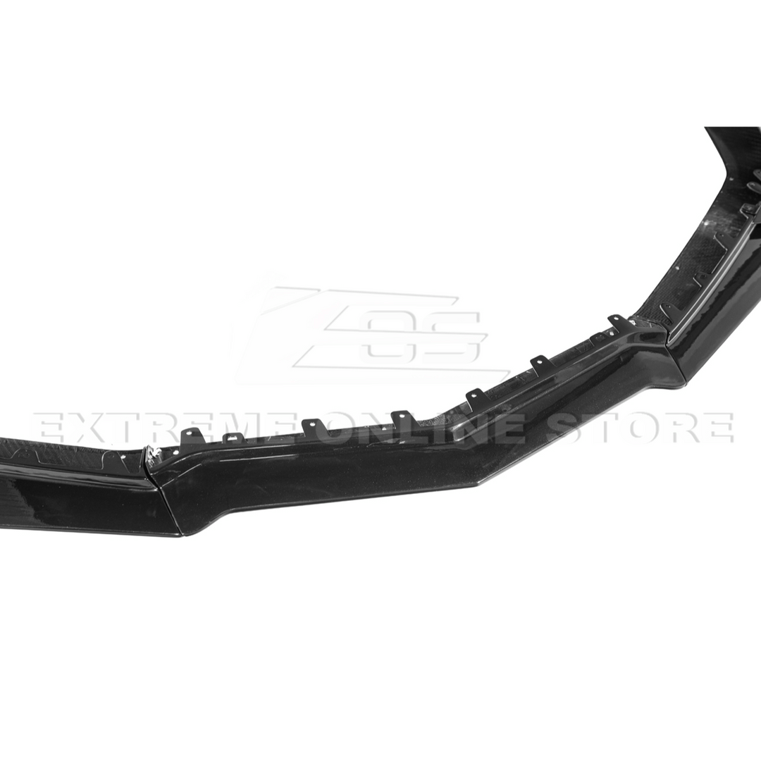 Corvette C8 Z06 / E-Ray DRY CARBON FIBER Front Splitter &amp; Canards [Z07 Extended Package]