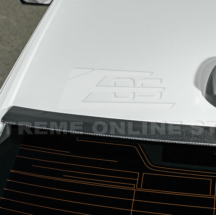 2020-Up Cadillac CT4 CT4-V | Carbon Fiber Rear Roof Top Window Spoiler Kit