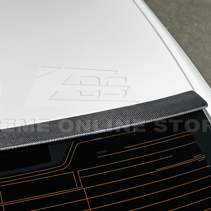 2020-Up Cadillac CT4 CT4-V | Carbon Fiber Rear Roof Top Window Spoiler Kit