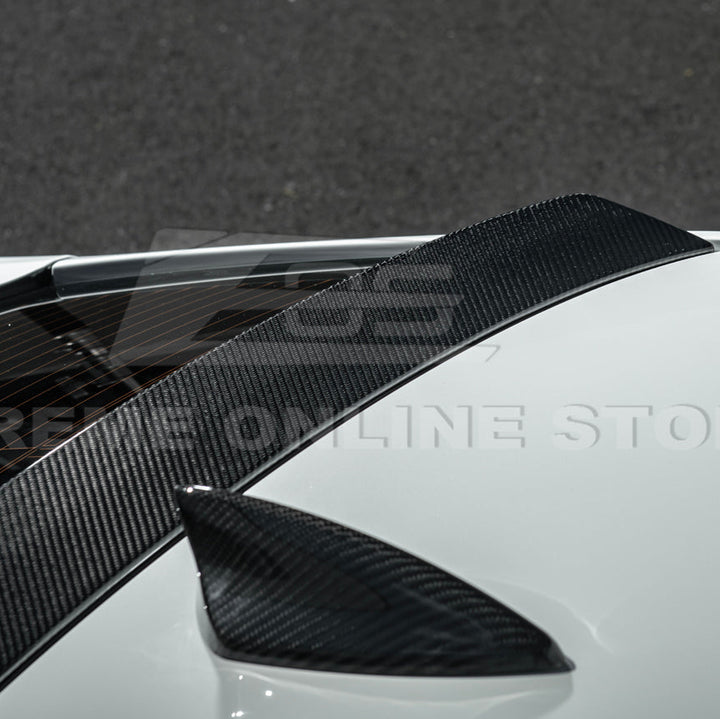 2020-Up Cadillac CT4 CT4-V | Carbon Fiber Rear Roof Top Window Spoiler Kit