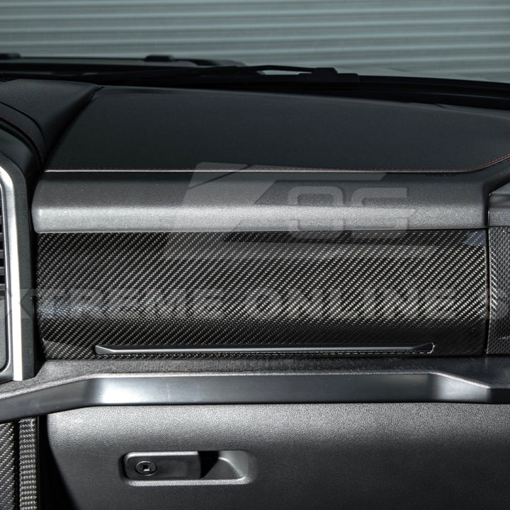2021-Up Ford F-150 dry carbon fiber Passenger Side Storage Panel Cover