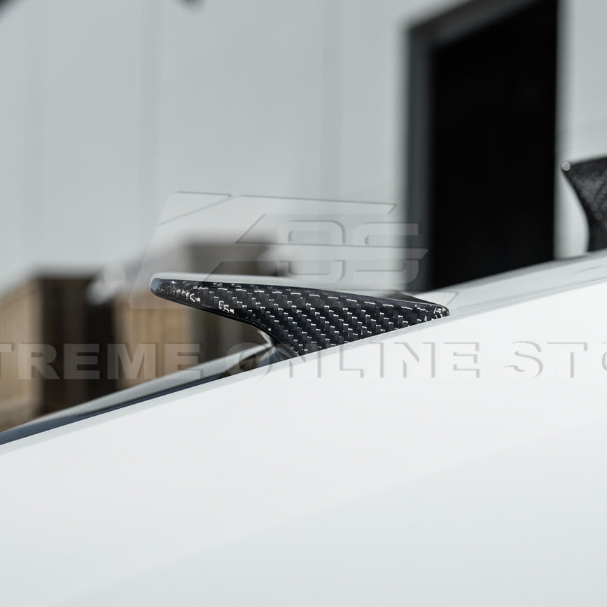 2020-Up Cadillac CT4 CT4-V | Carbon Fiber Rear Roof Top Window Spoiler Kit