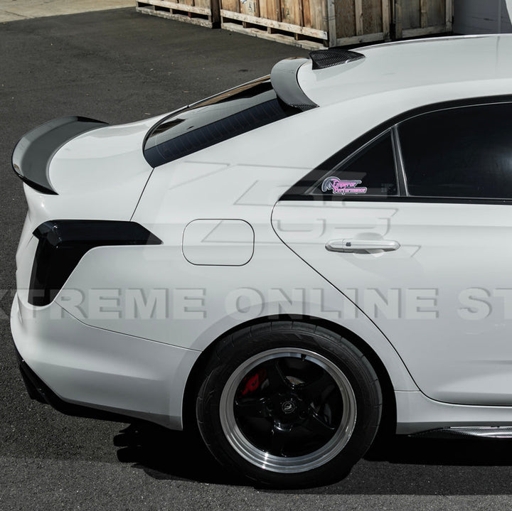 2020-Up Cadillac CT4 CT4-V | Carbon Fiber Rear Roof Top Window Spoiler Kit