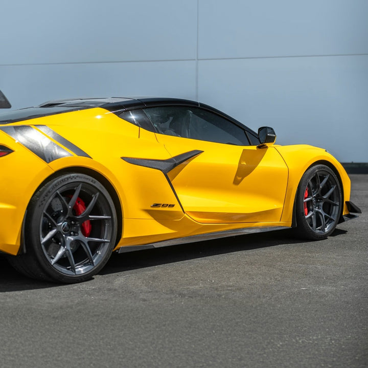 Corvette C8 Z06 CARBON FIBER Replacement Side Fender Vent Door Garnish