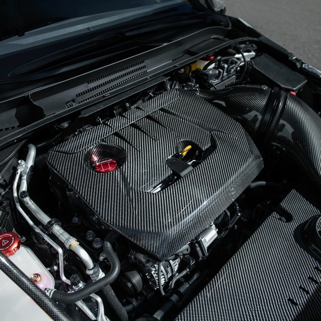 2023-Up Toyota GR Corolla Dry Carbon Fiber Factory Style Replacement Engine Cover