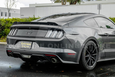 2015-23 Ford Mustang GT Smoke Tinted Rear Spoiler Wickerbill Flap Insert